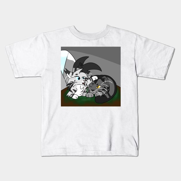 Feathertail and Stormfur Kids T-Shirt by ceolsonart